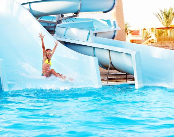 Slides, pools and fun